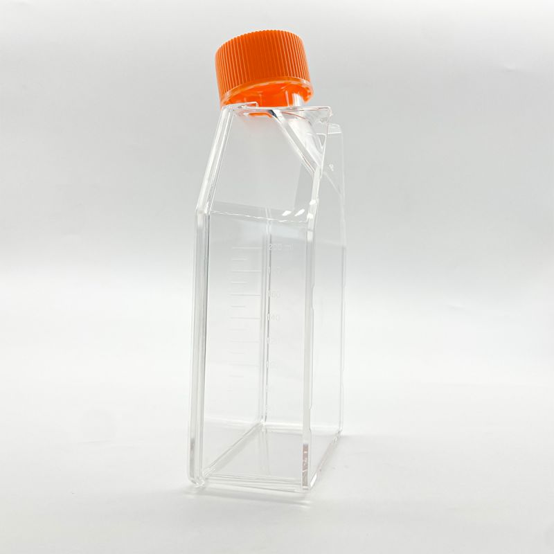 25 CM2 culture area, vented cap laboratory tissue culture bottle flask