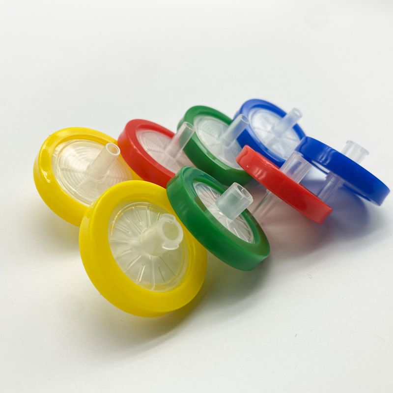 OEM HPLC consumables 25mm 0.22um .22 um Disposable Hydrophilic hydrophobic PTFE Syringe Filter
