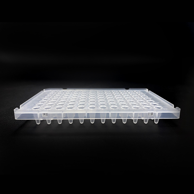 0.1ml blue full skirted printed  clear color PCR plate